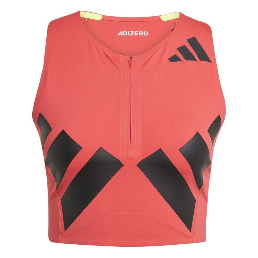 Adidas Womens/Ladies Adizero 3 Stripes Cropped Sleeveless Tank Top / Semi Spark